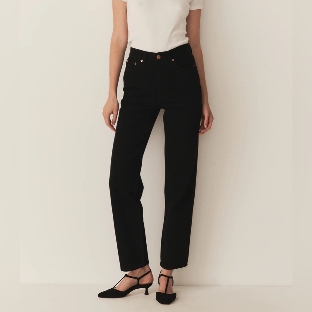 Doen Black Straight Leg Jeans